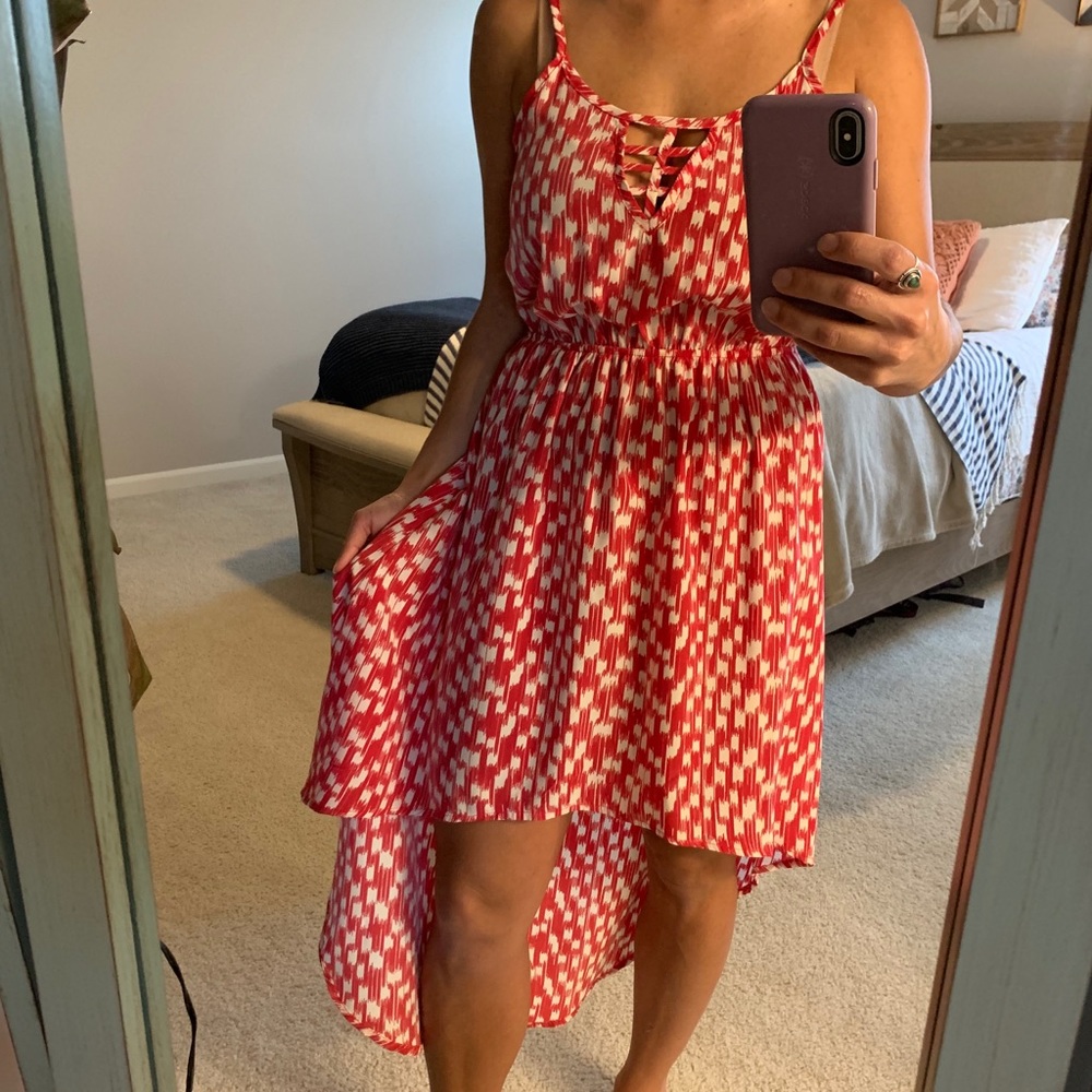 Soprano High Low Dress with Chest Cutout